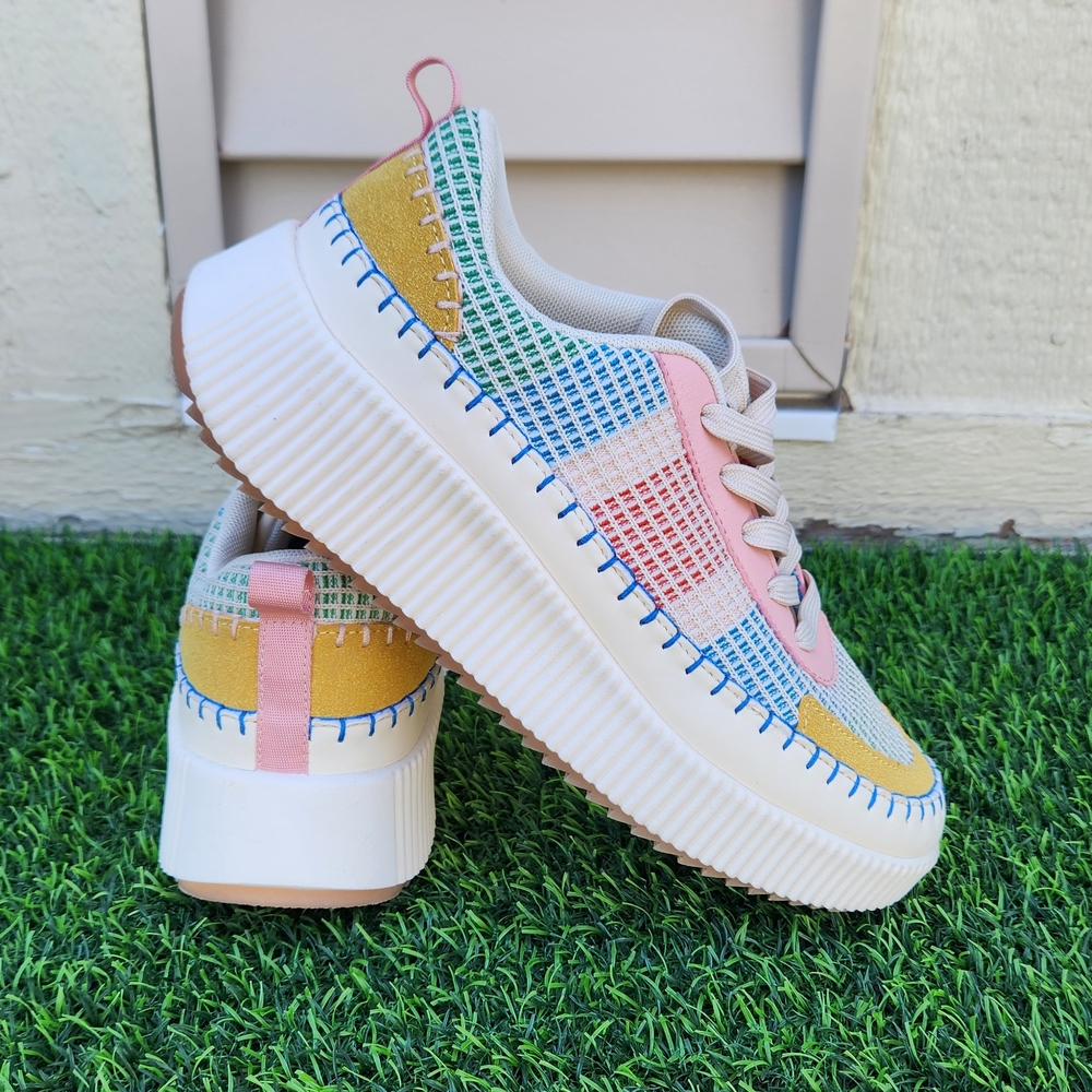 Colorful Platform Sneakers - Picture 1 of 5